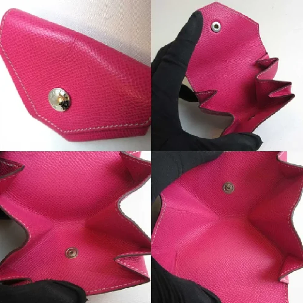 Hermès Vintage Pre-owned Leather wallets Pink Dames