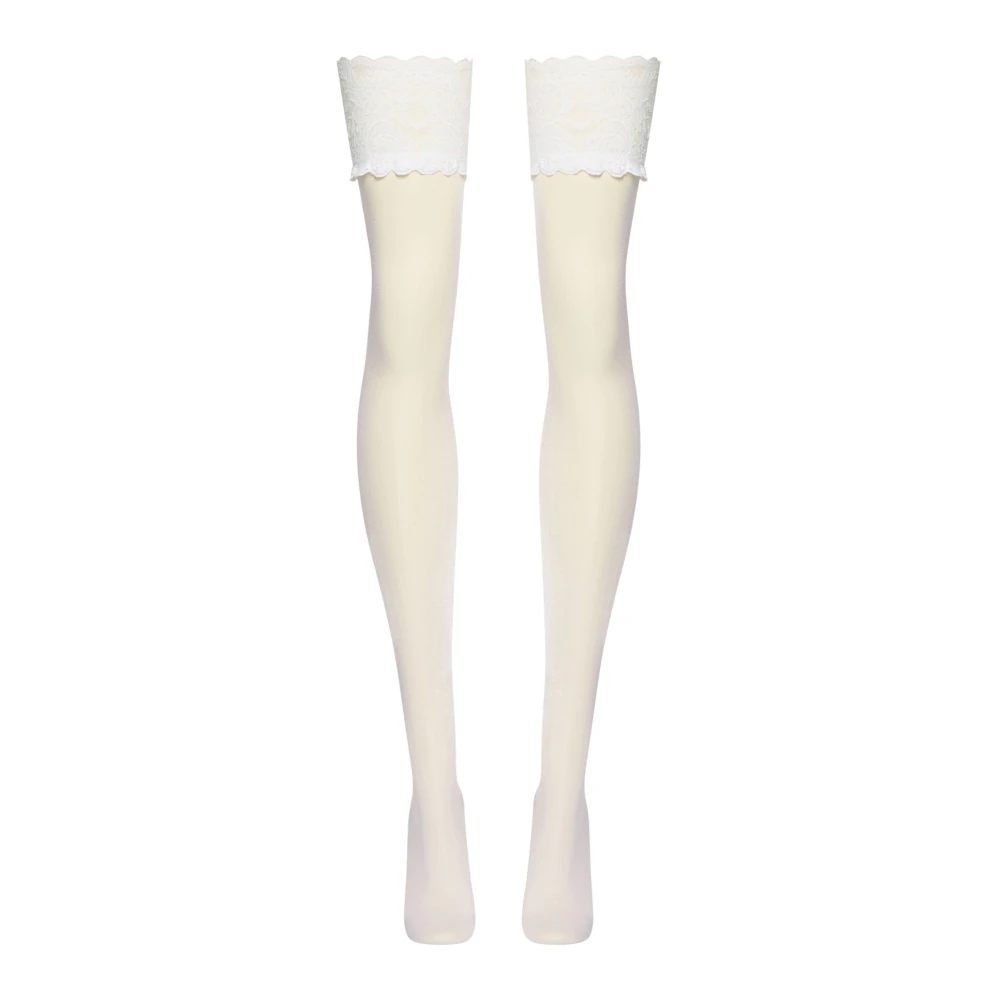 Wolford White Tights, Female, S, Satin Touch 20 Stay-Up