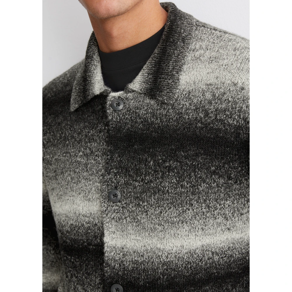 Marc O'Polo Gewone cardigan Black Heren