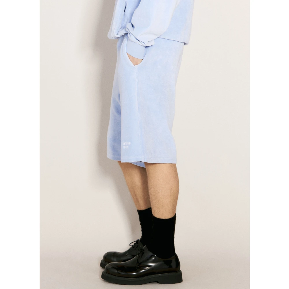 Martine Rose Terry Cloth Shorts Blue Heren