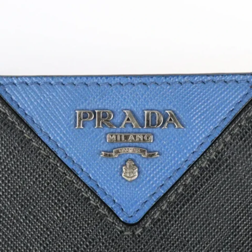 Prada Vintage Pre-owned Leather clutches Black Dames