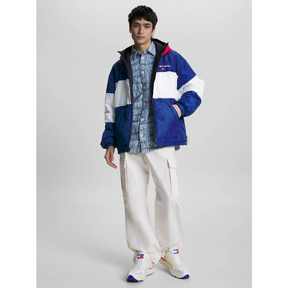 Tommy Hilfiger Heren Tjm Omkeerbare Gewatteerde Jas Tommy Jeans Blue Heren