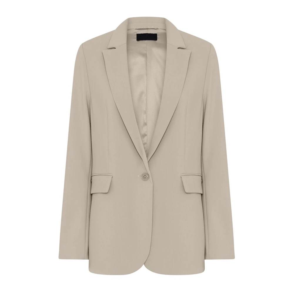 C.ro Women's Beige Classic Blazer In Sand Color - Blazers - L - Jackets