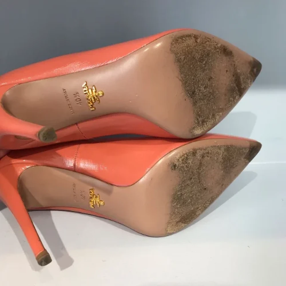 Prada Vintage Pre-owned Leather heels Pink Dames