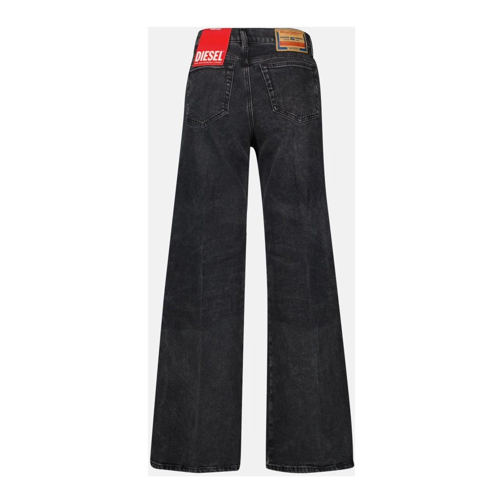 Diesel 1978 D-Akemi Noir Wide Leg Jeans Black Dames