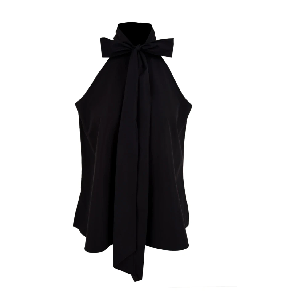 Aspesi Wijde Poplin Blouse Black Dames