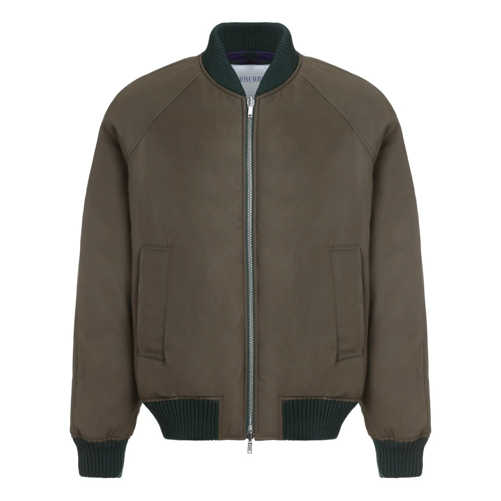 Burberry Omkeerbare wollen bomberjack Green Heren