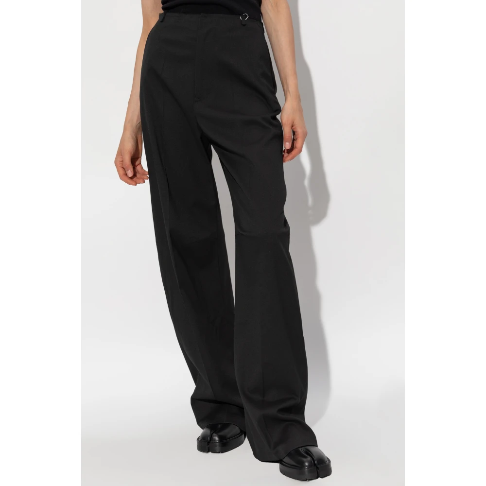 MM6 Maison Margiela Back Stitch Broek Black Dames