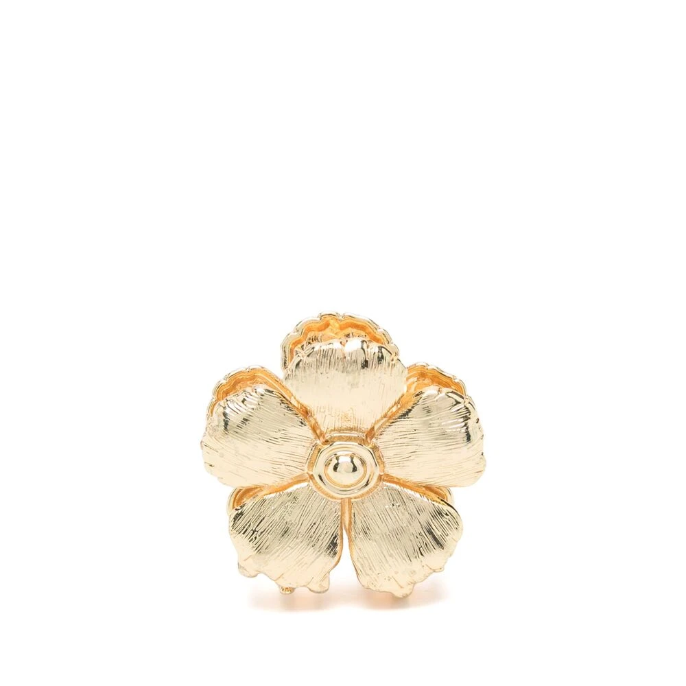 Jennifer Behr Goudkleurig Haaraccessoire met Gegraveerd Logo Yellow Dames