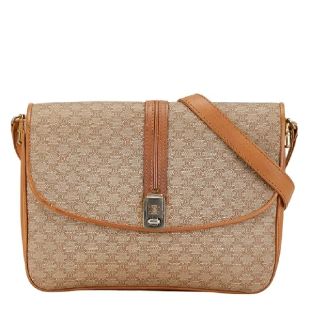 Celine Vintage Pre-owned Leather celine-bags Brown Dames