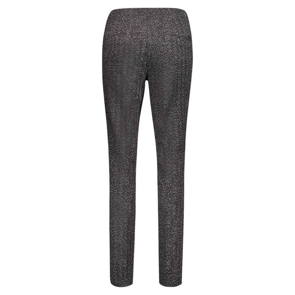 Gardeur Slim Pull-On Broek Zene14 Black Dames