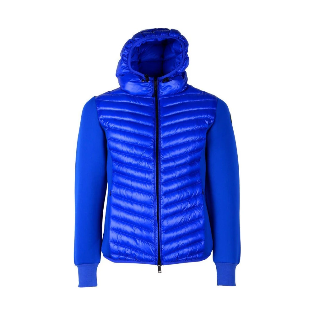 Centogrammi Nylon Donsjas met Elastische Mouwen Blue Dames