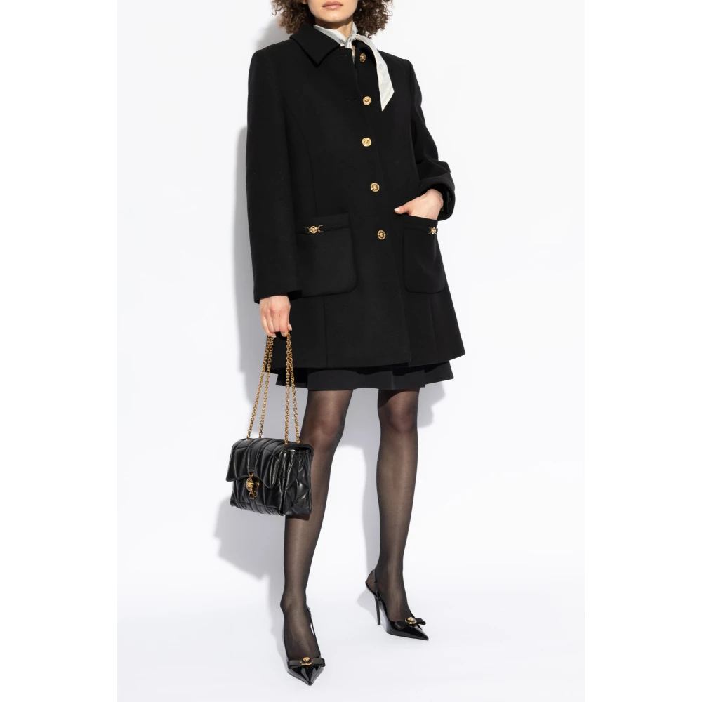 Versace Wollen jas Black Dames