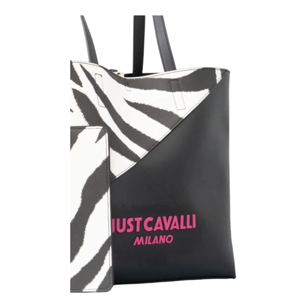 Just Cavalli Basis Shopper-Sket Tas voor Vrouwen Black Dames