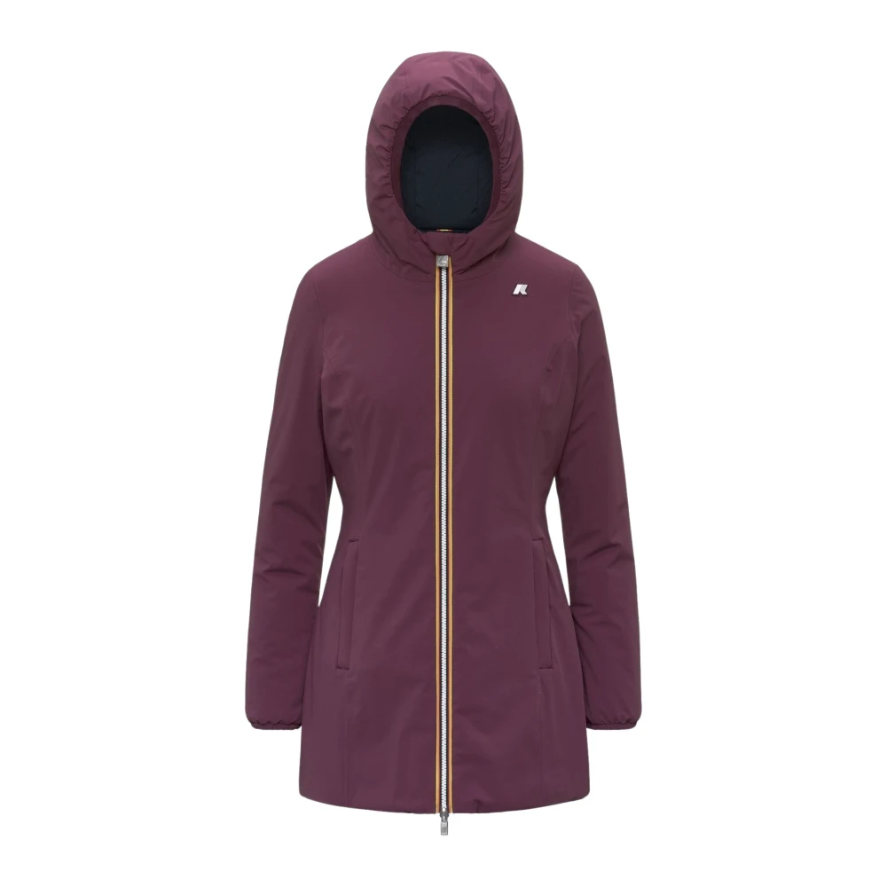 K-Way Donna Rosso - Denise St Giacca Calda Doppia - Jackets - L