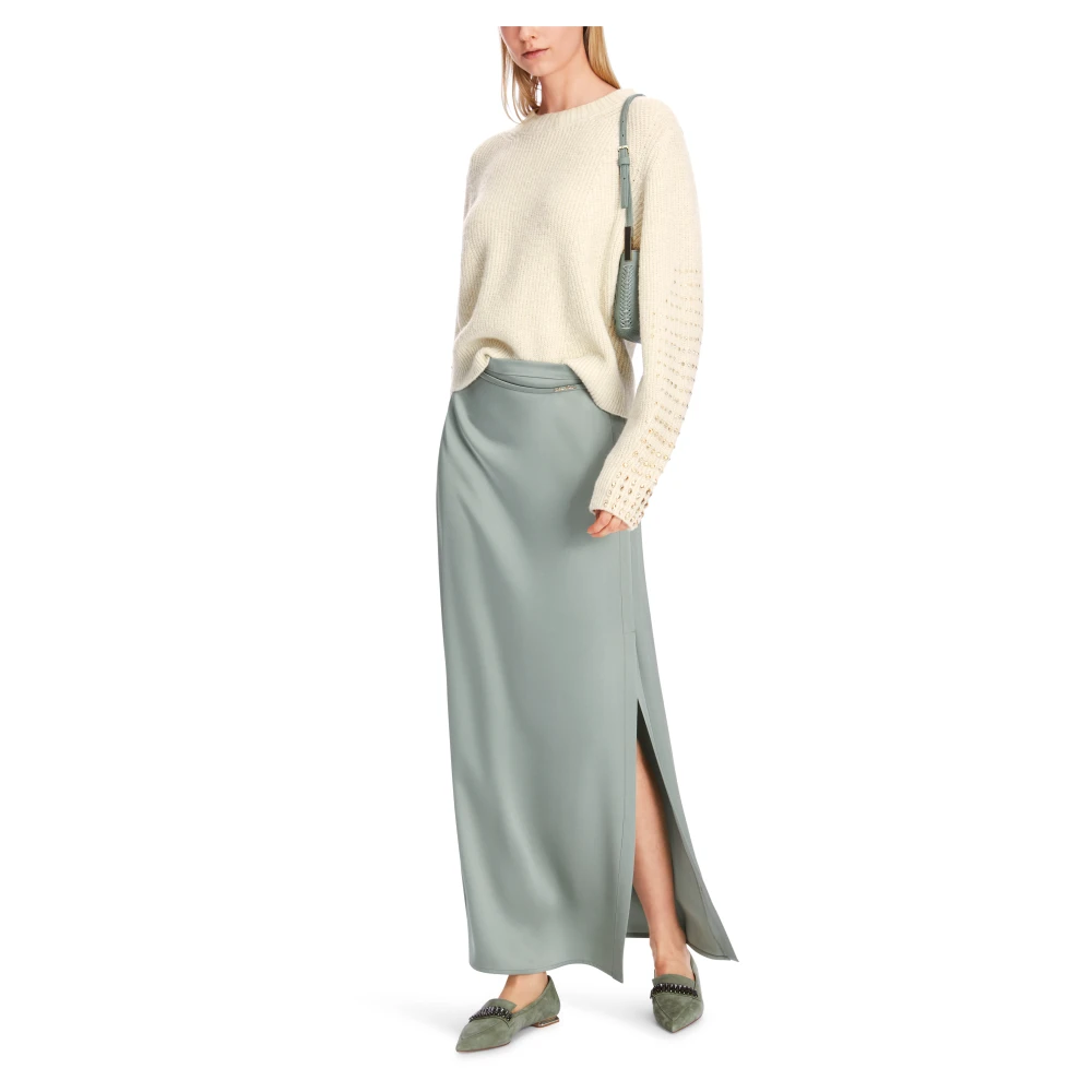 Marc Cain Gebreide Trui met Parels Beige Dames