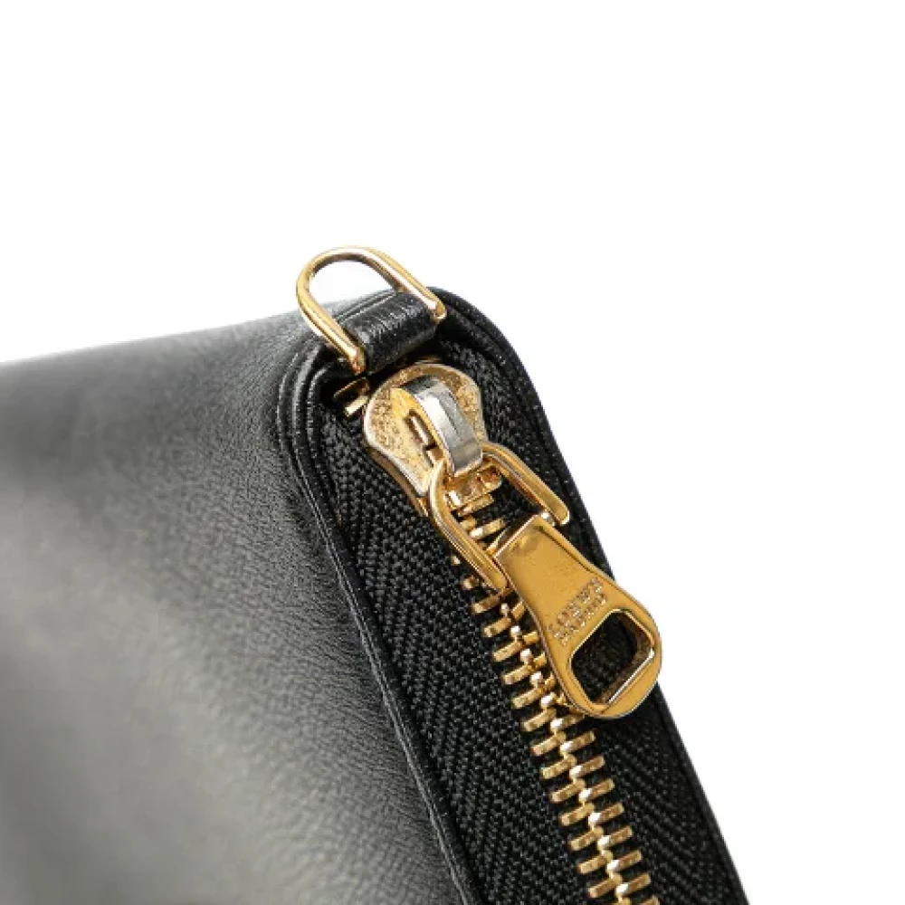 Loewe Pre-owned Leather wallets Black Dames