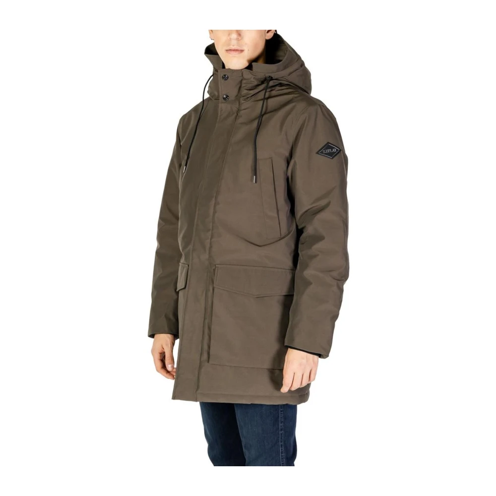 Replay Groene Polyamide Jas Green Heren