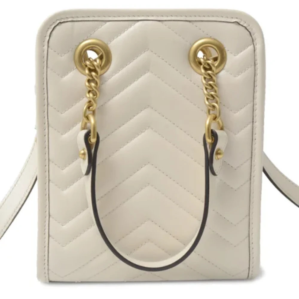 Gucci Vintage Pre-owned Fabric handbags White Dames