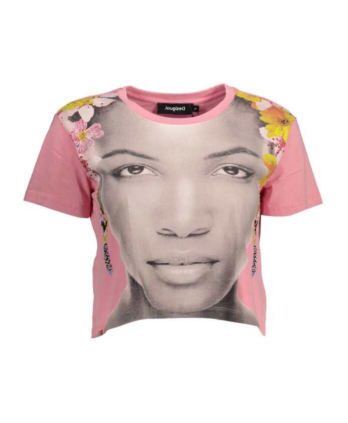 t-shirt-en-coton-rose-elegant-et-ornee