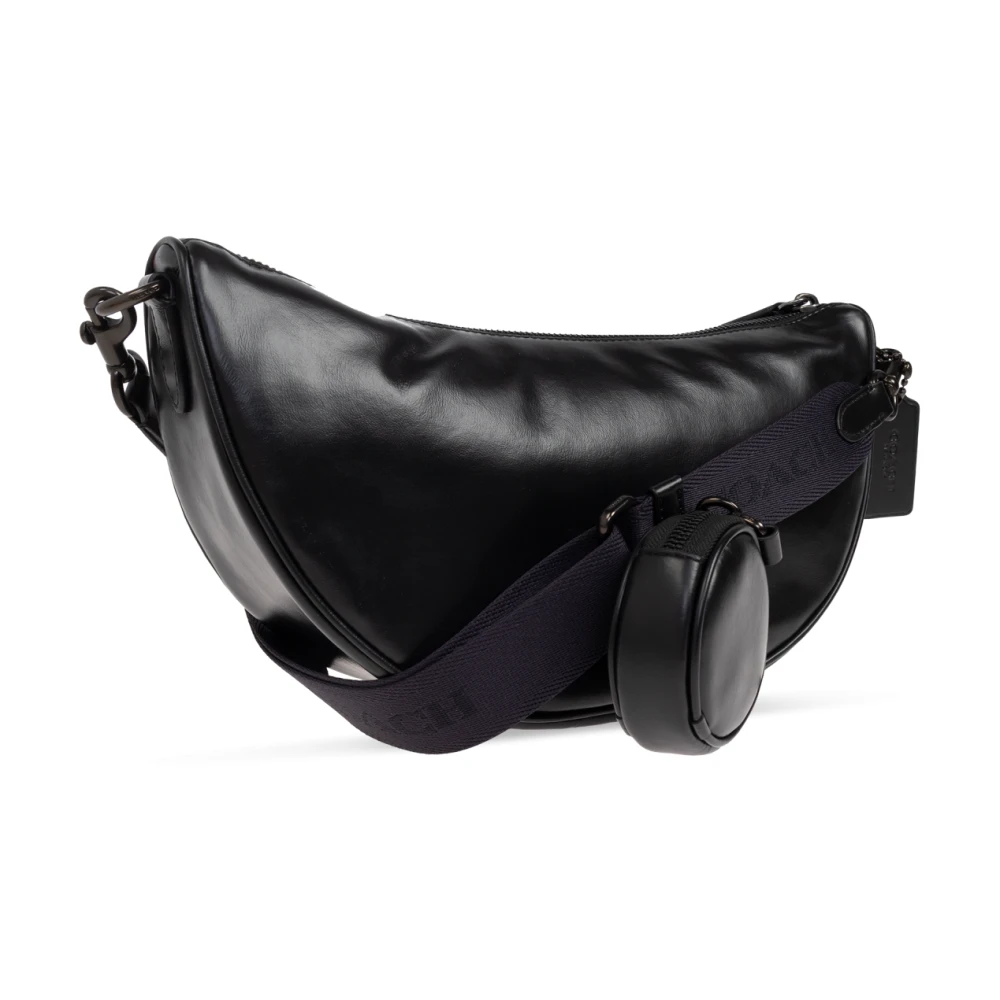 Coach Leren schoudertas Black Heren