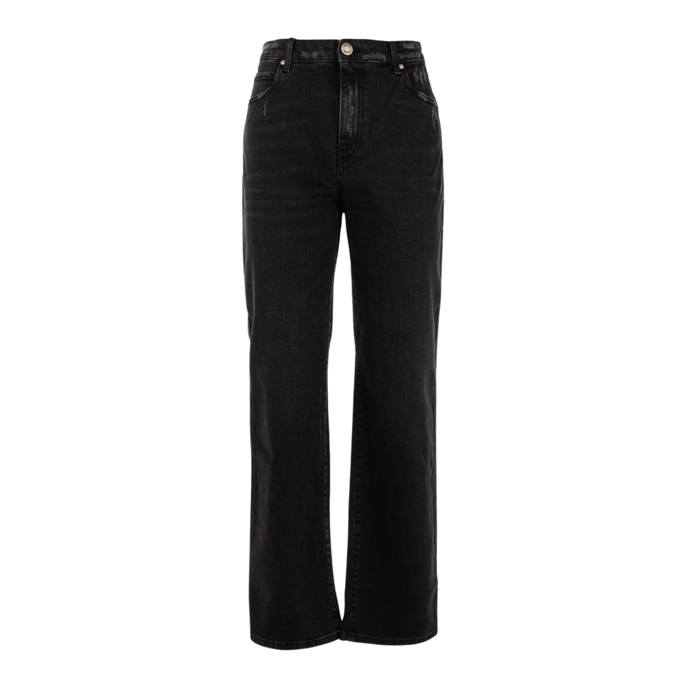 Pinko Zwarte Boyfriend Jeans Outlet Prijs Black Dames