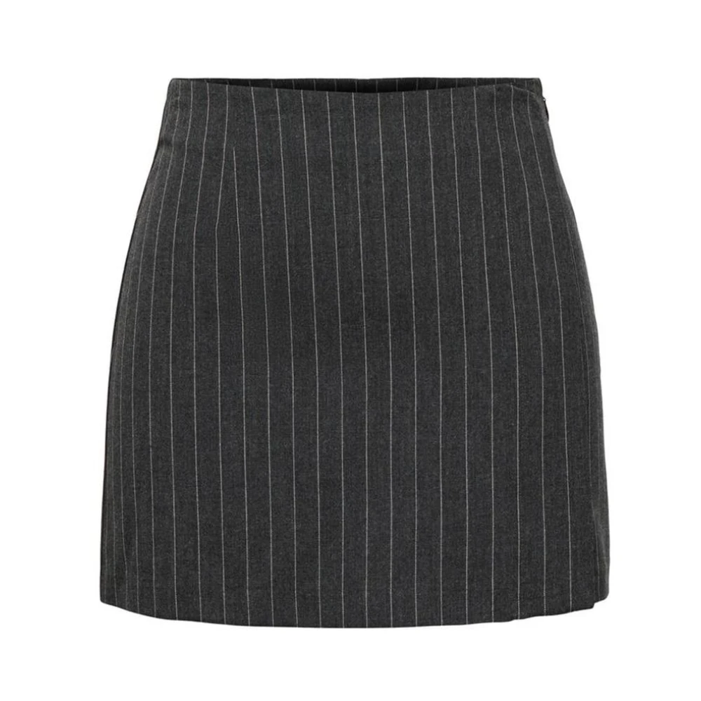 Only Stijlvolle Pinstripe Minirok Gray Dames