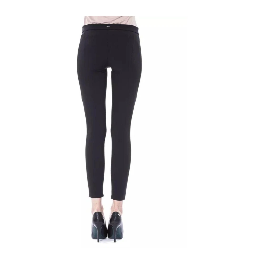 Byblos Dames Skinny Zwarte Broek met Rits Black Dames