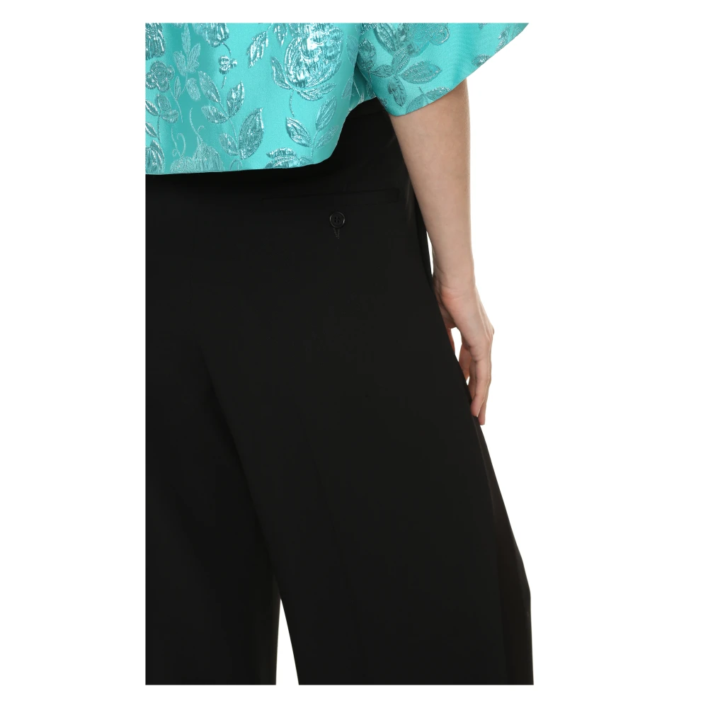 Aspesi Klassieke Straight-Leg Broek Black Dames