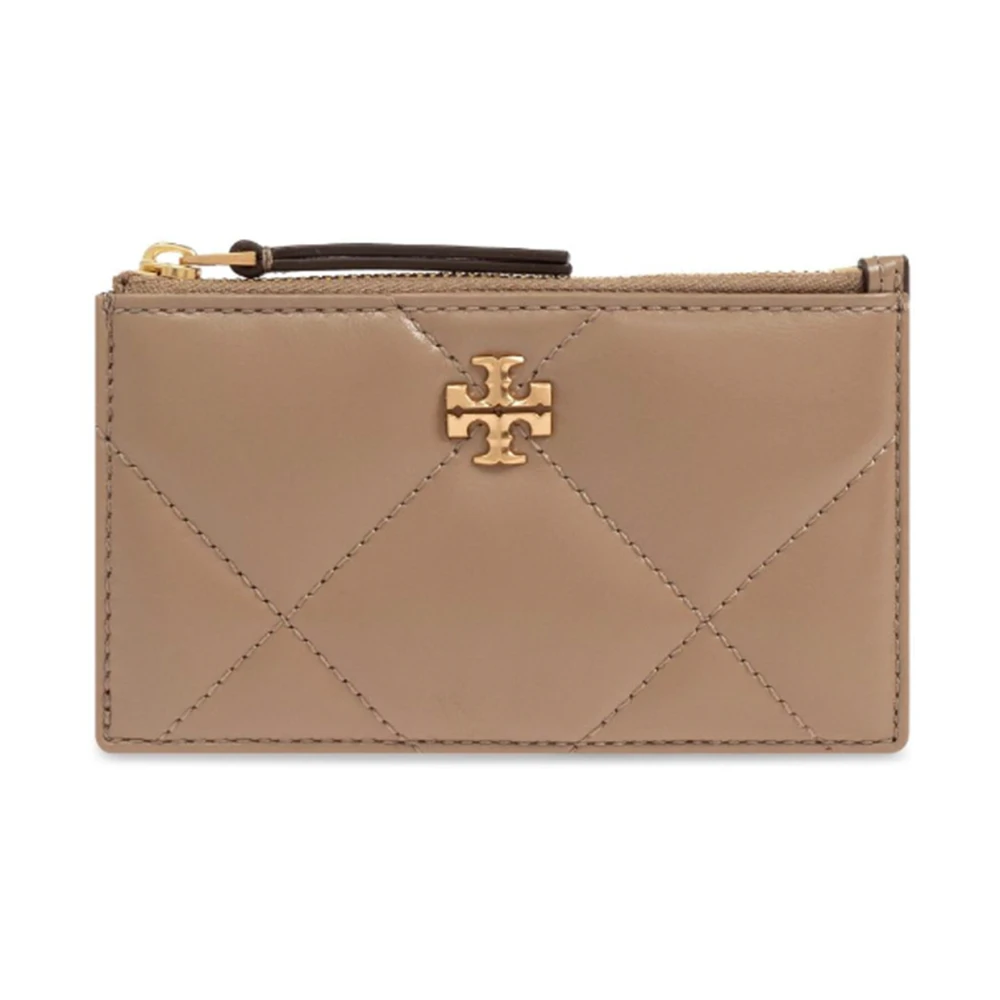 TORY BURCH Diamantgestikte leren crossbodytas Beige Dames