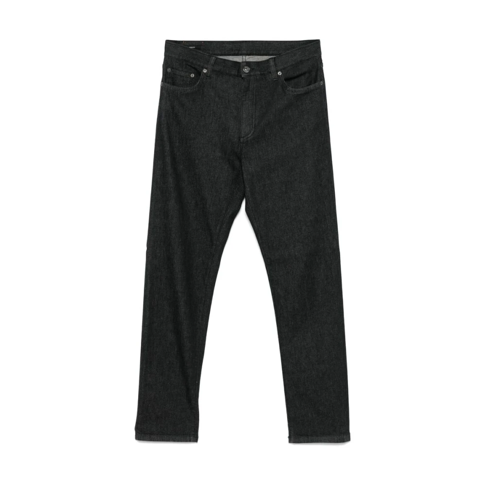 Ermenegildo Zegna Zwarte Klassieke Five-Pocket Jeans Black Heren