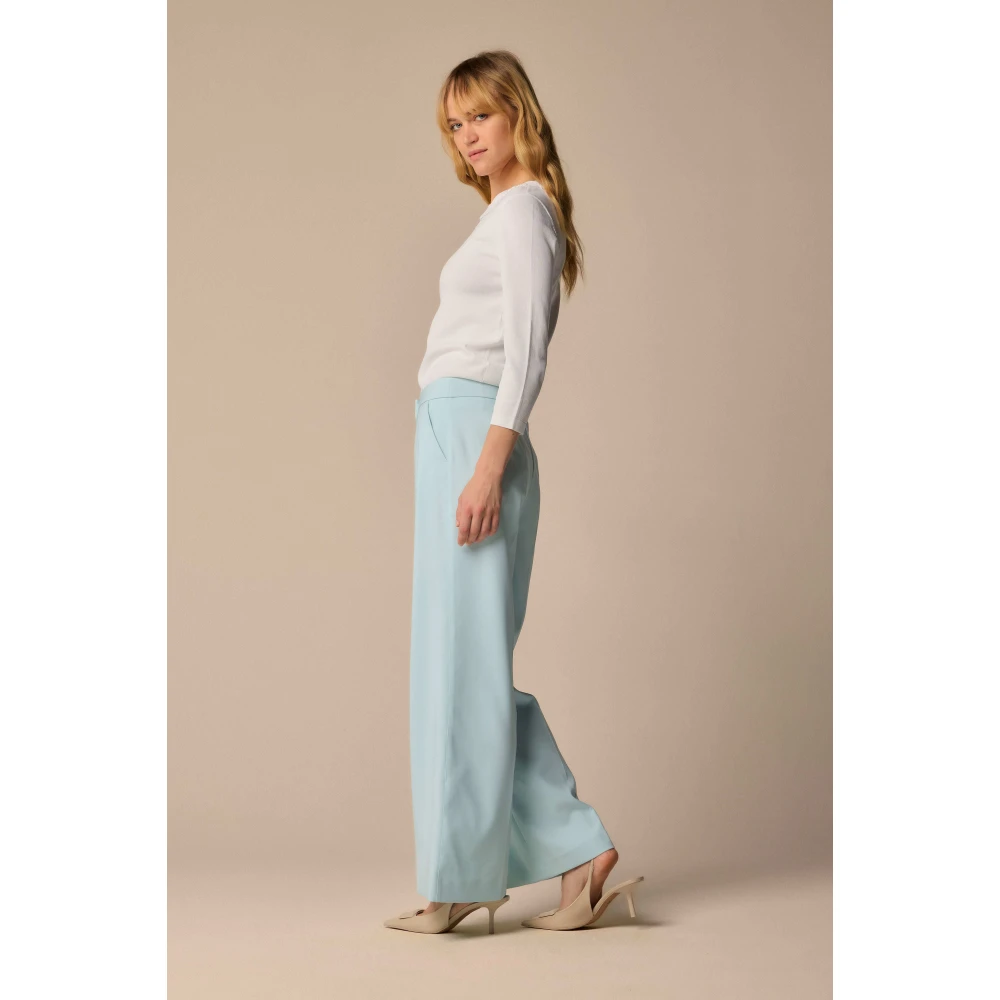 Kocca Stijlvolle Wijde Broek Blue Dames