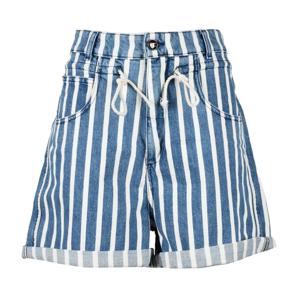 Semicouture Katoenen Casual Broek Blue Dames