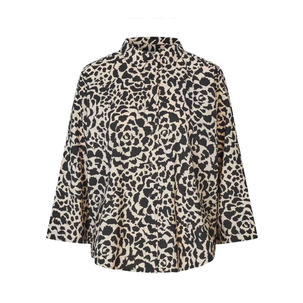 Masai Zwarte Shirt Blouse Maiduki Stijl Black Dames