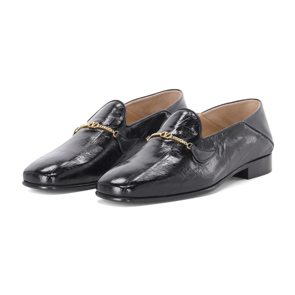 Valentino Men's Black Loafers, 9 Uk, Loafers