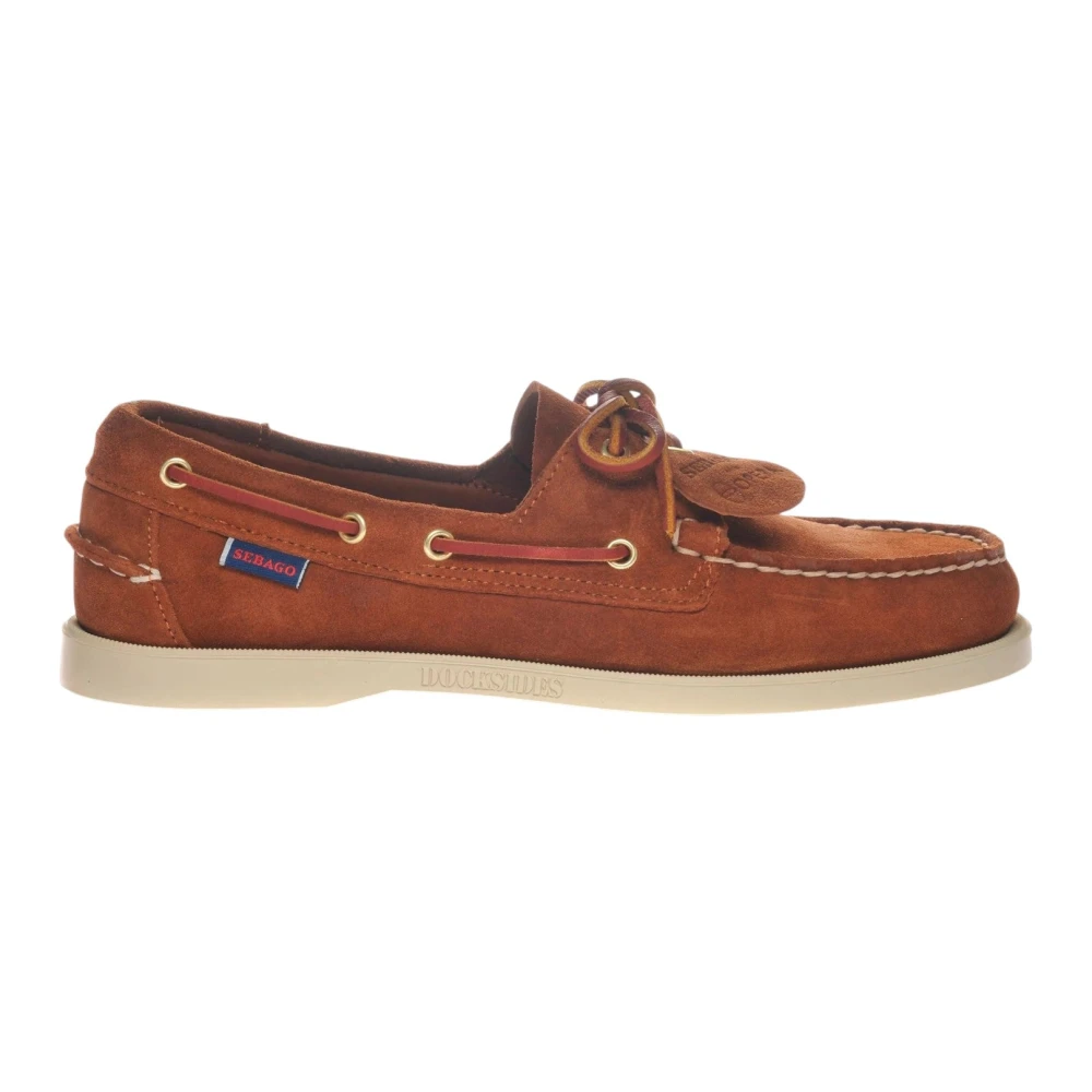Sebago Brown Boat Shoes, Male, 8 Uk, Portland Artisan Ox