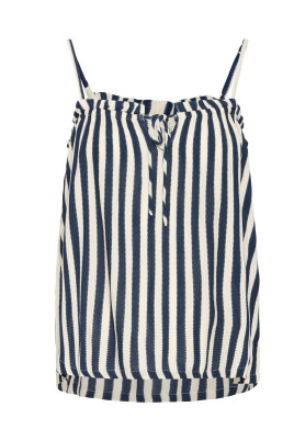 plettet-stribet-bluse-med-bindebands-detalje