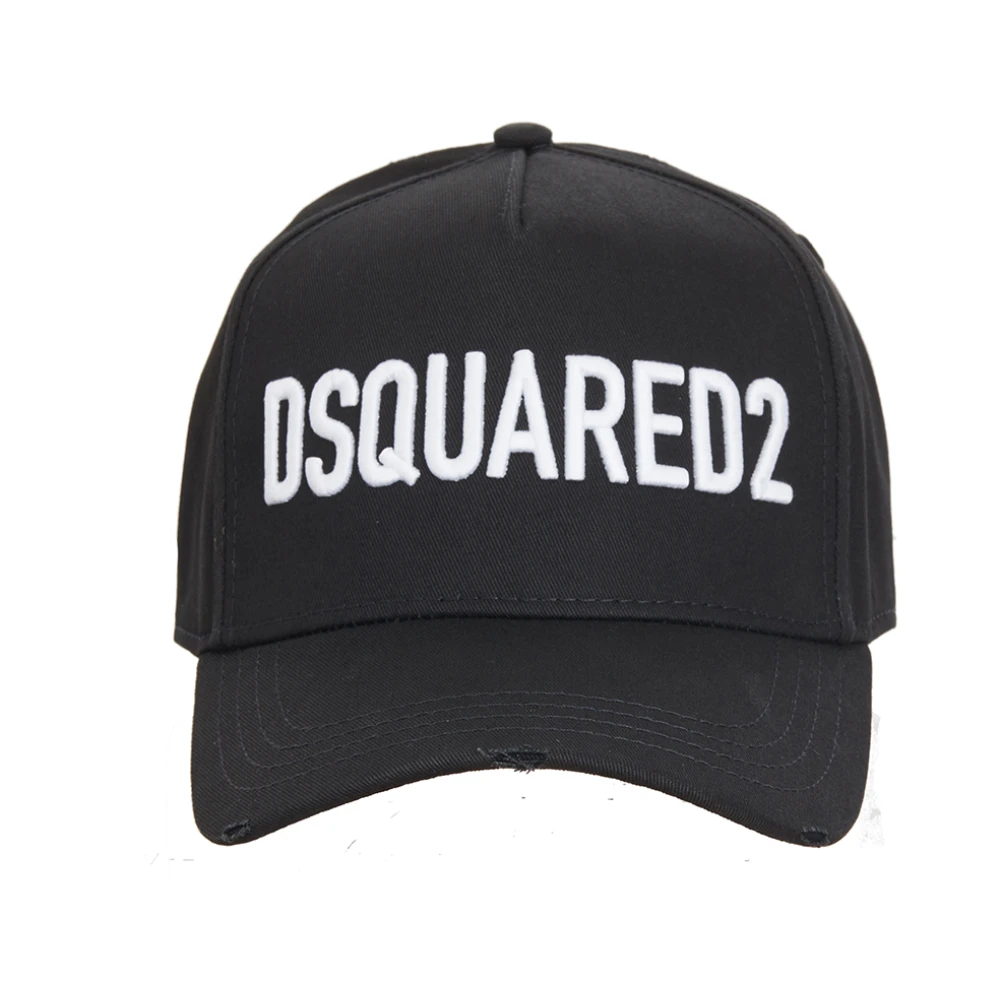 Dsquared2 Unisex Black Logo Baseball Cap - Hats & Caps - One Size - Accessories