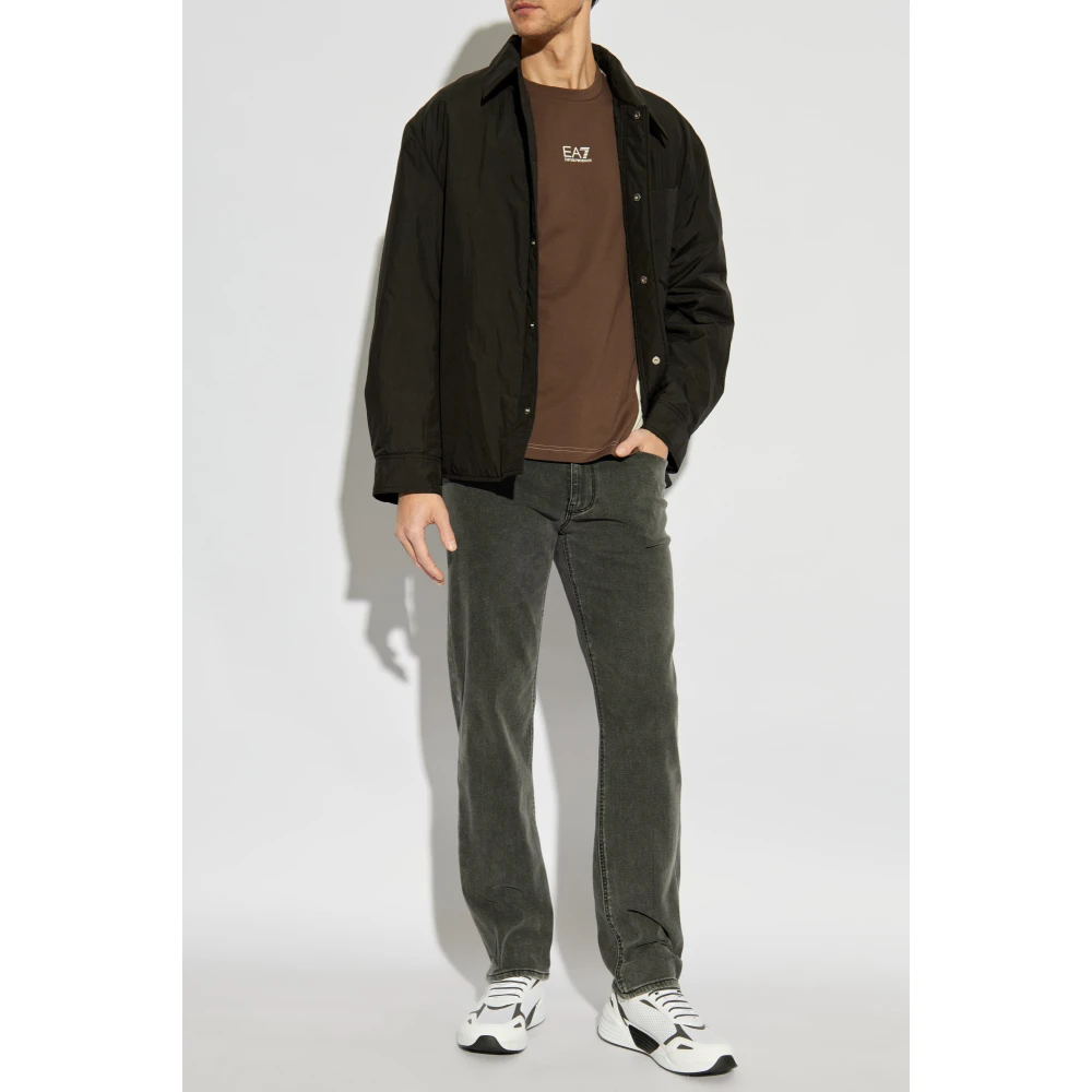 Emporio Armani Straight leg jeans Gray Heren