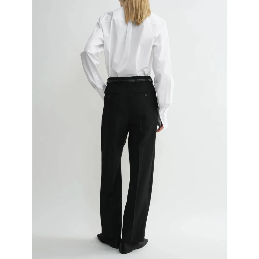 TotêMe Zwarte Geplooide Broek Black Dames