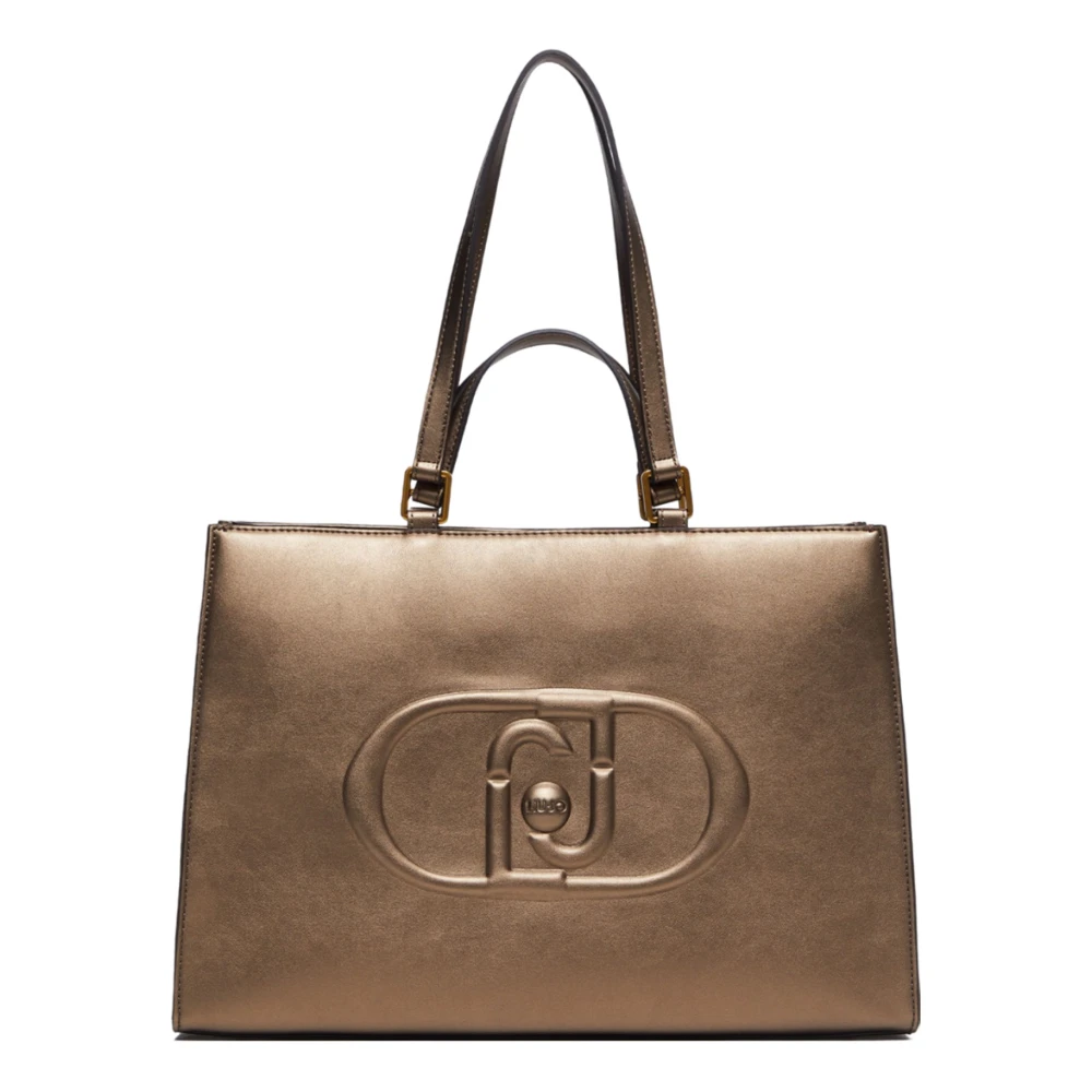 Liu Jo Bronzen Shopper met ritssluiting Brown Dames