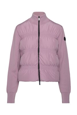 cardigan-violet-rose-avec-matelassage-moderne