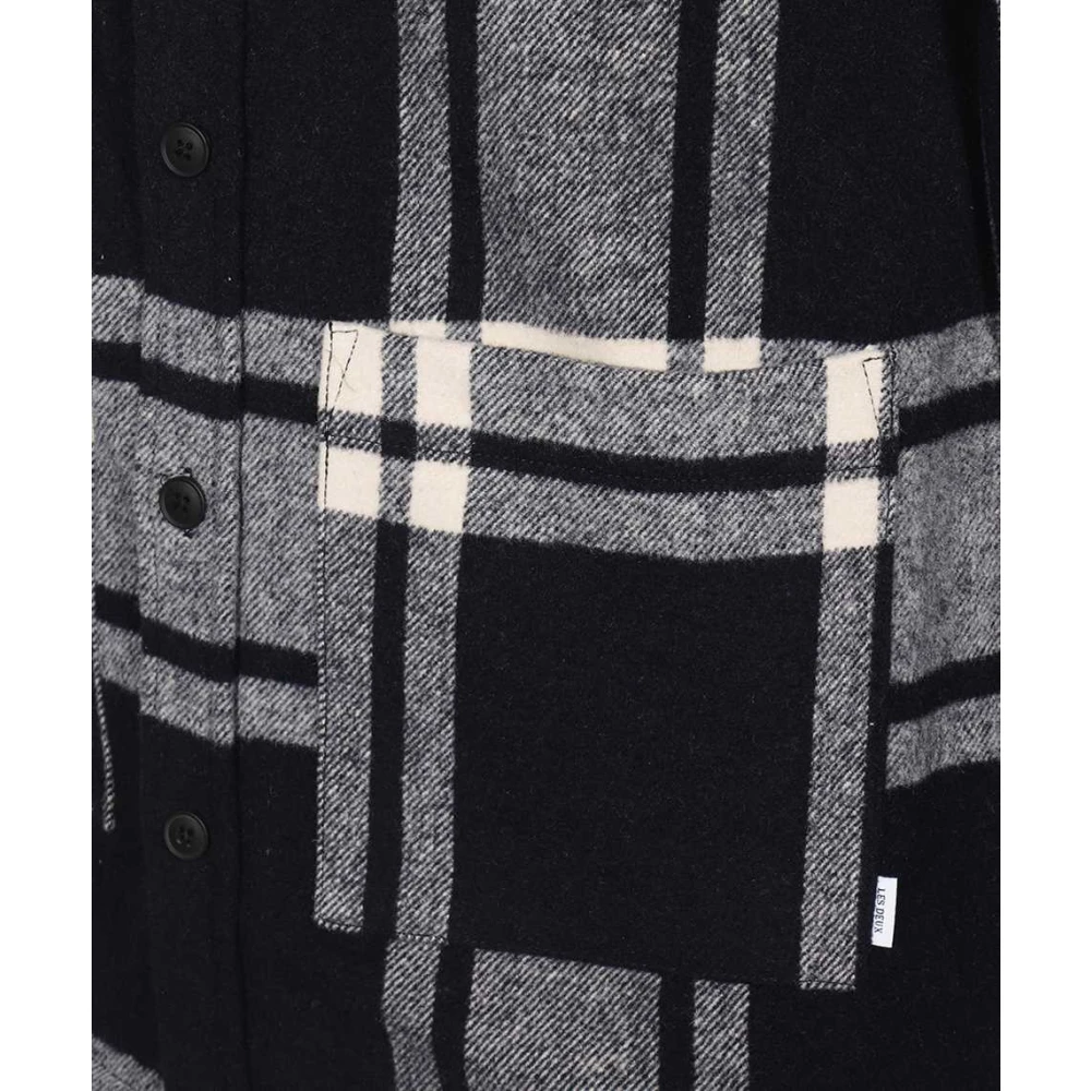 Les Deux Geruite Overshirt met Drie Zakken Multicolor Heren