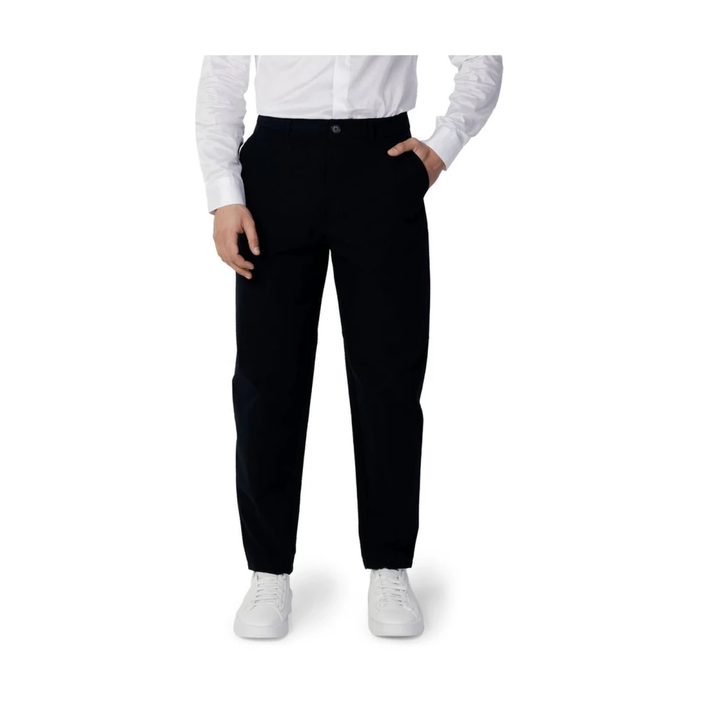 Armani Exchange Uomo Blu Uomini, Pantaloni, Pantaloni Casual In Cotone Taglia 30, (30) - Immagine 3