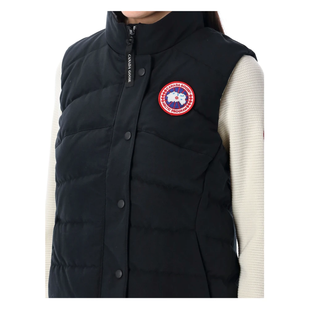 Canada Goose Zwart donsgevulde Gilet Buitenkleding Black Dames