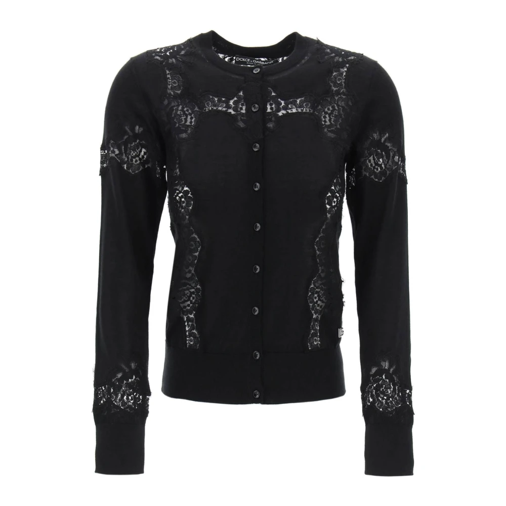 Dolce & Gabbana Kantinzet Kasjmier Zijden Vest Black Dames