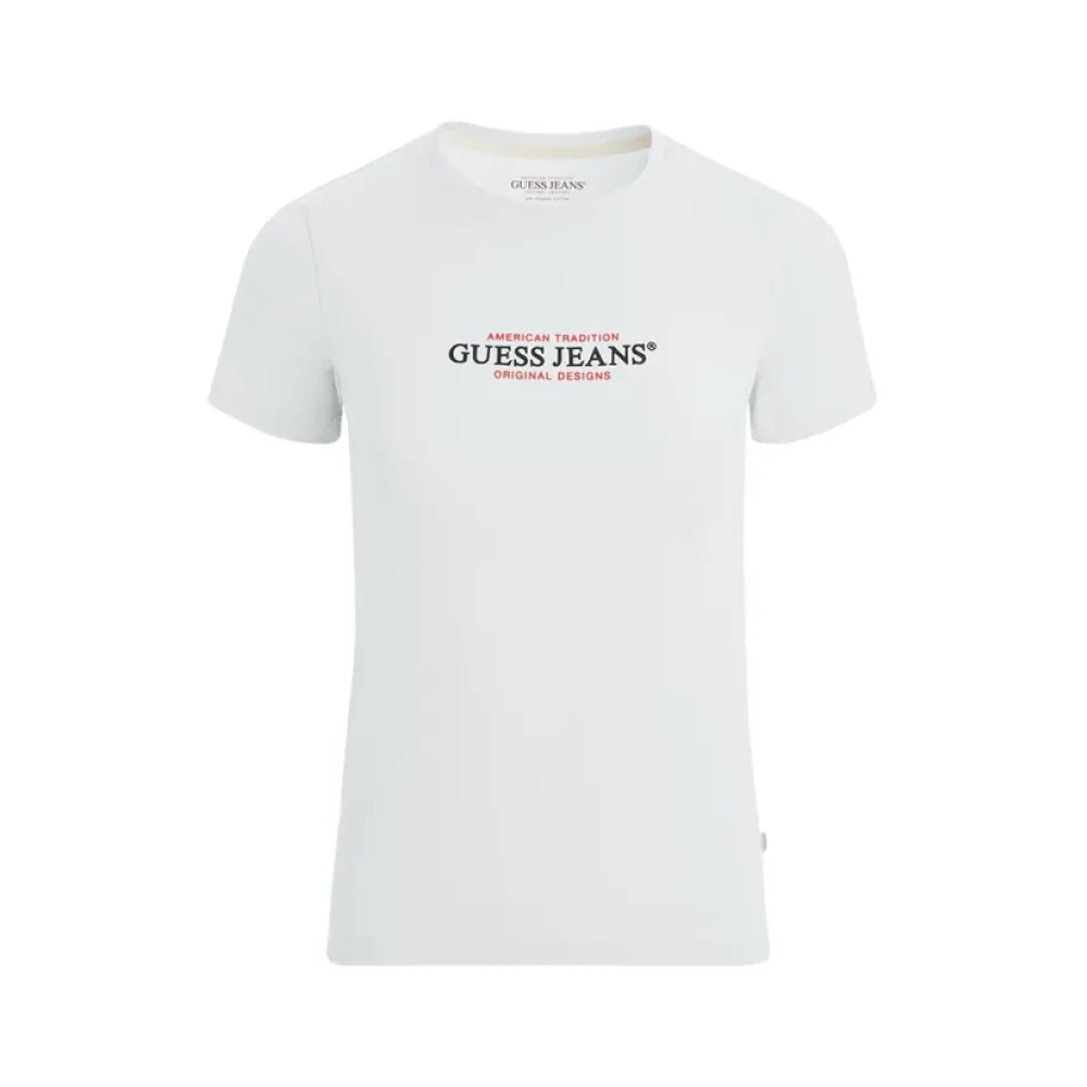 Guess - Tops > T-Shirts - White - Guess - Modalova