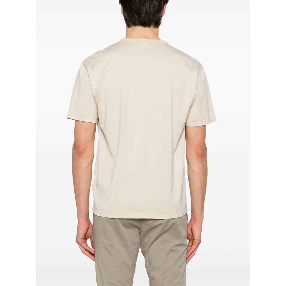 Dondup Beige Crew Neck Short Sleeve Shirt Beige Heren