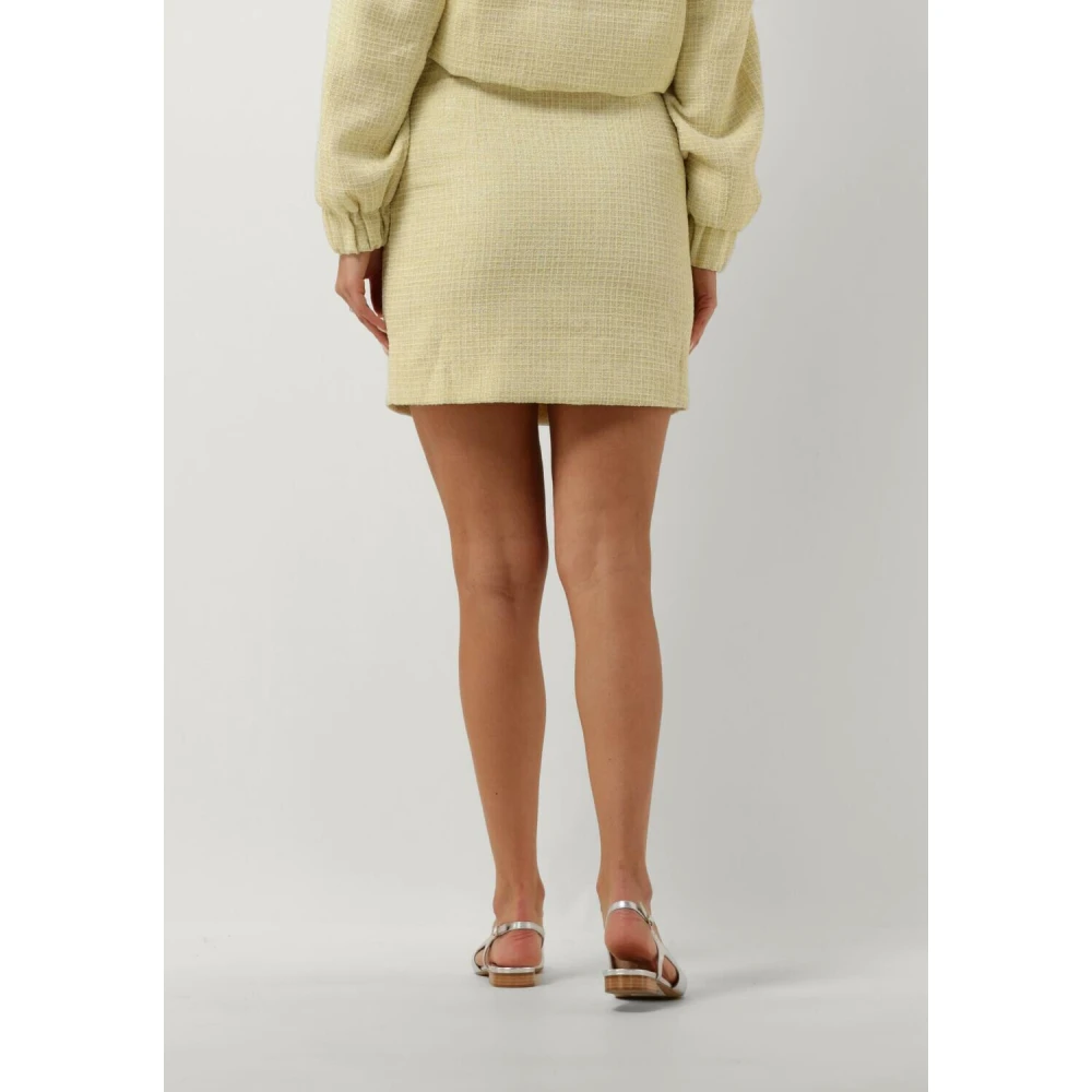 Colourful Rebel Trista Boucle Mini Rok Green Dames