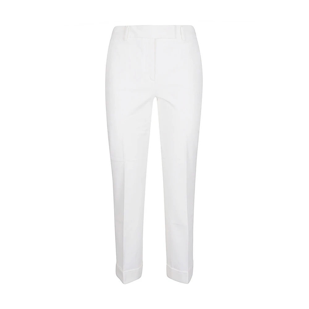 Via Masini 80 Slim-fit Trousers White Dames